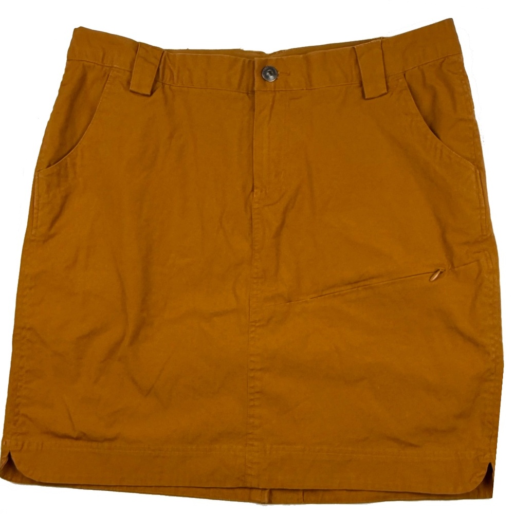 Duluth Trading Co A-Line Stretchy Cargo Skirt/Skort with Liner SIZE 12
